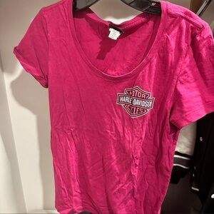 Harley-Davidson Hot Pink Logo T-Shirt
